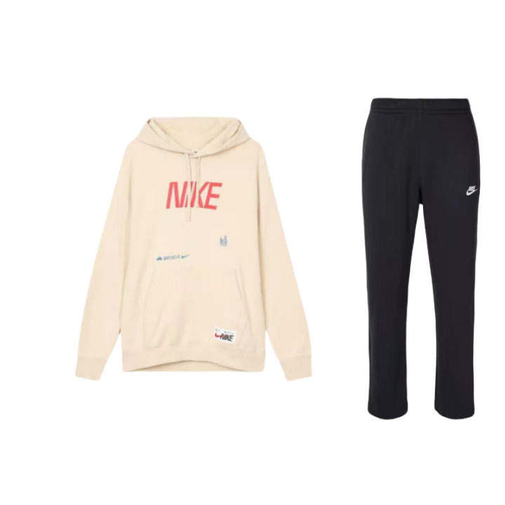 Nike Nike Casual Sportswear Unisex Yellow/Black Hooded Moderate