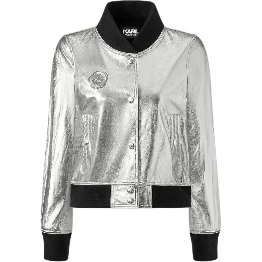 KARL LAGERFELD / Karl Lagerfeld Jeans Jackets & Coats Women's Silver
