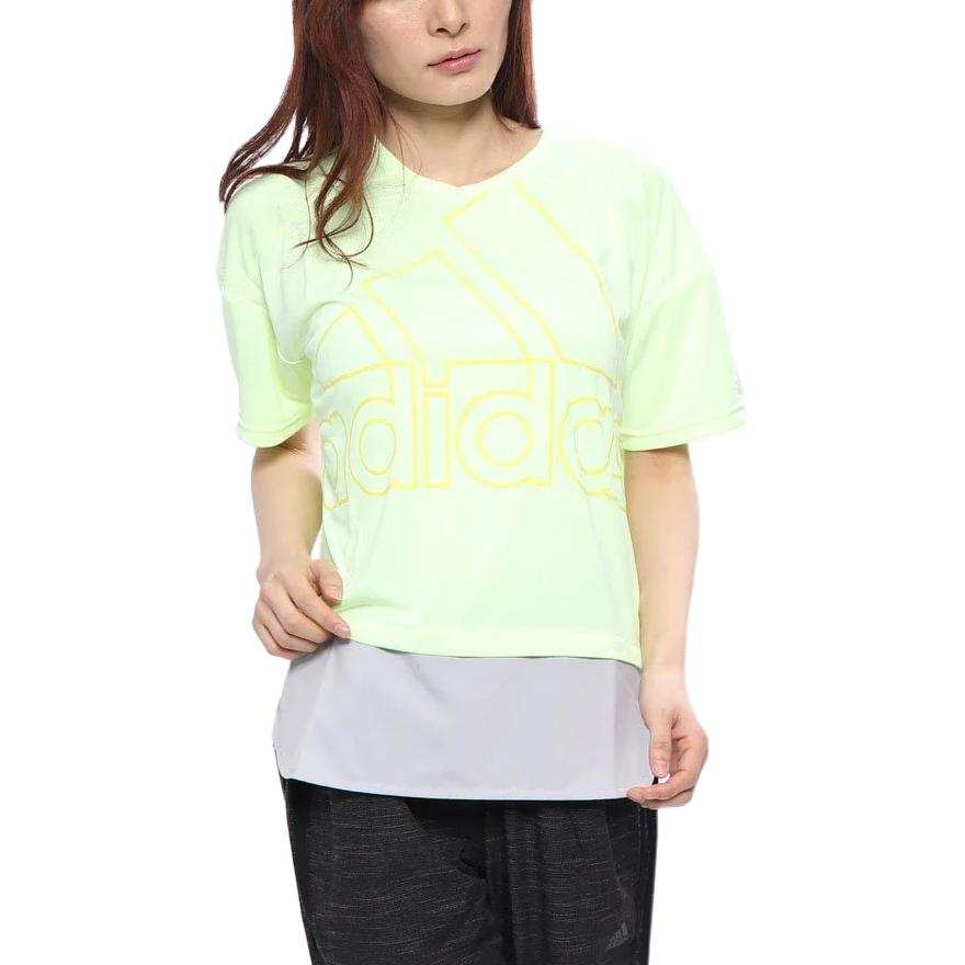 Adidas Adidas T Shirts Women's Yellow Crew Neck Moderate Other