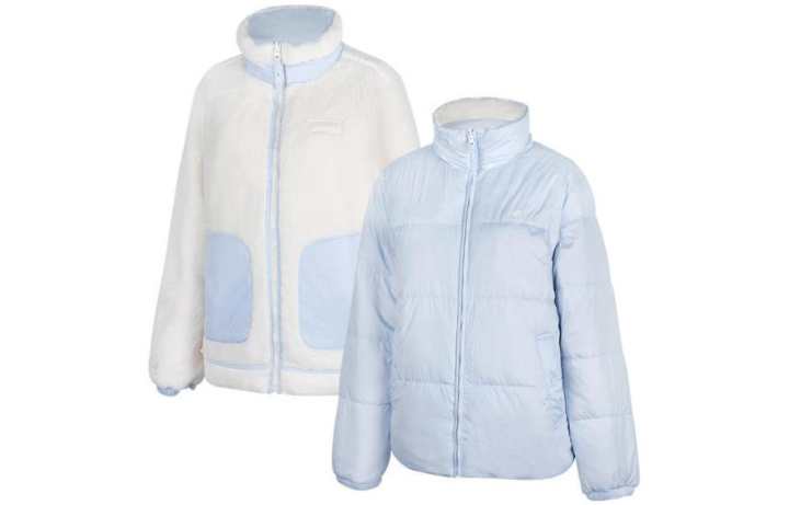 New Balance New Balance Down Jackets Women's Light Blue Stand Collar Moderate Reversible