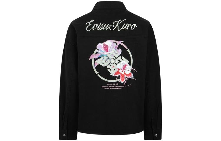 EVISU EVISU Jackets Women's Black Lapel Moderate Other
