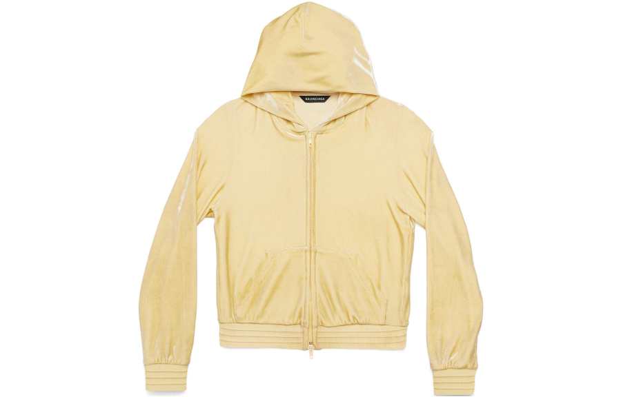 Balenciaga Bb Paris Strass Zip Up Hoodie