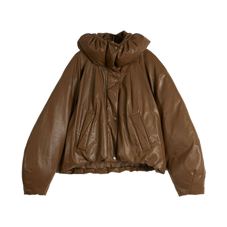 ELLE ELLE Down Jacket Women's Dark Brown