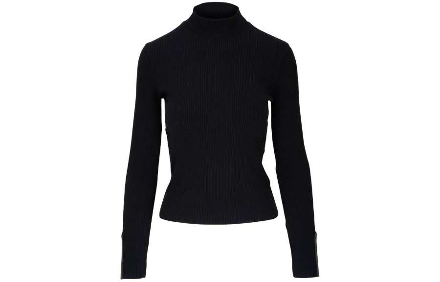 Brunello Cucinelli High neck Ribbed knit Top