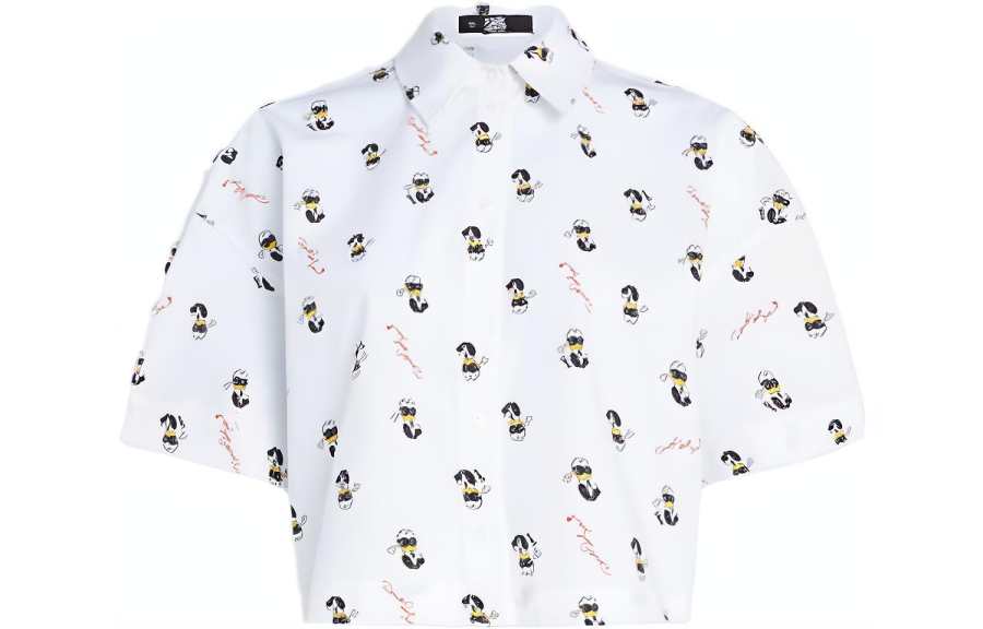 KARL LAGERFELD / Karl Lagerfeld Jeans KARL LAGERFELD X Disney Printed Crop Shirt