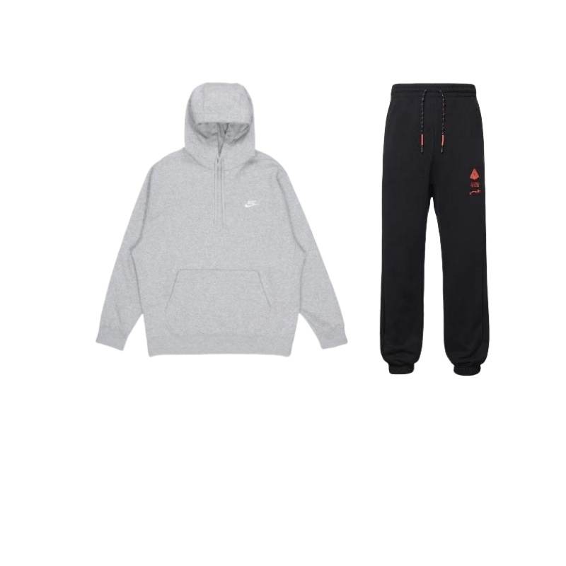 Nike Nike Sportswear Club Fleece Minimalist Style Brand Logo Letter Fleece Lined Hoodie Knitted Fabric Pants
