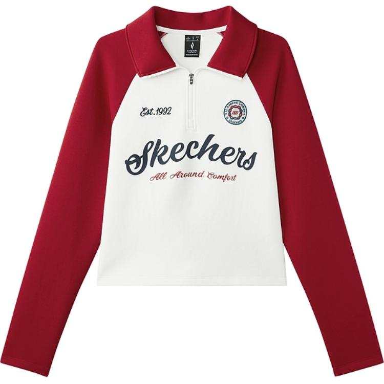 Skechers T Shirt Women's Marshmallow White