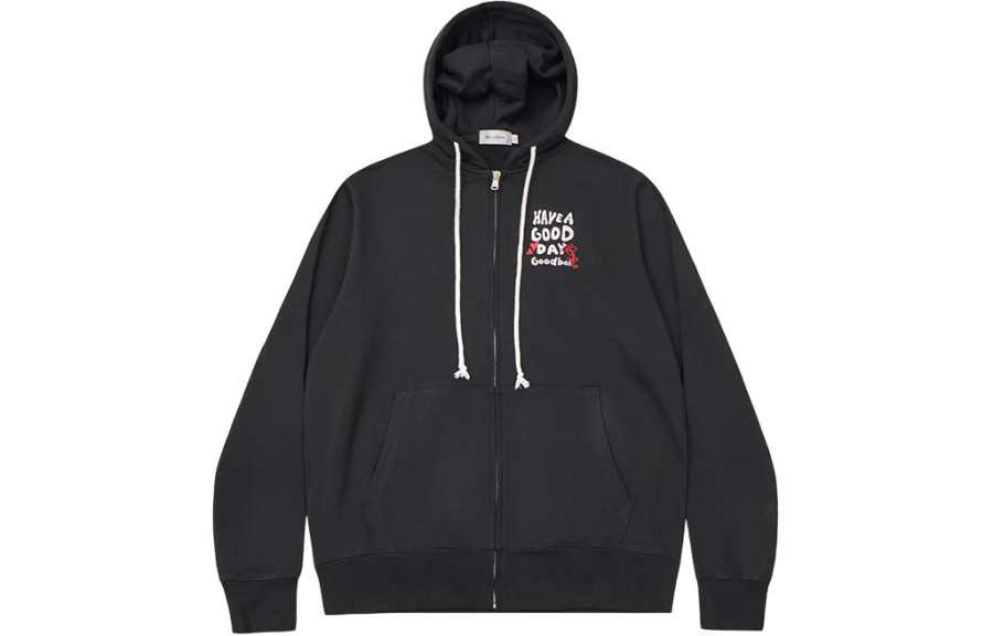 GOOD BAI HAVE A GOOD DAY Sweatshirts Women's Hooded Moderate Cardigan