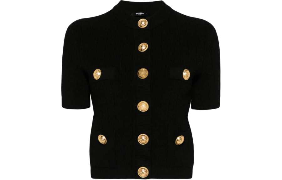 BALMAIN BALMAIN Logo Button Knitted Sweater