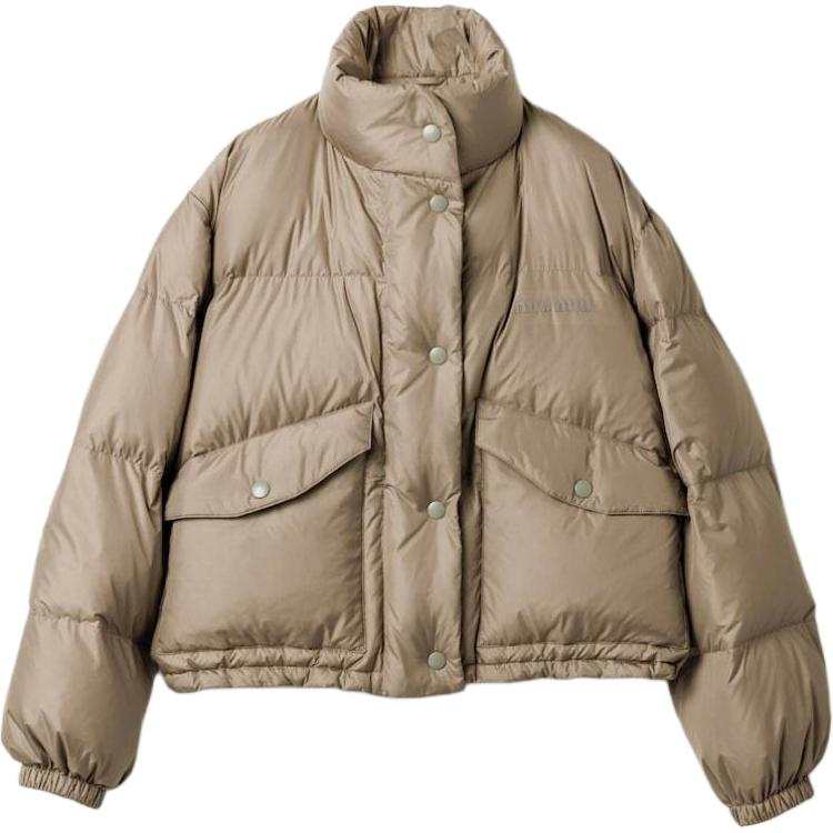 MIU MIU MIU MIU Down Jacket Women's Mud Gray