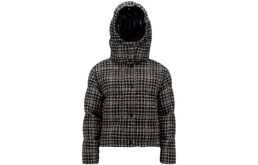 Moncler Down Jackets Women's Black Hooded Moderate Other