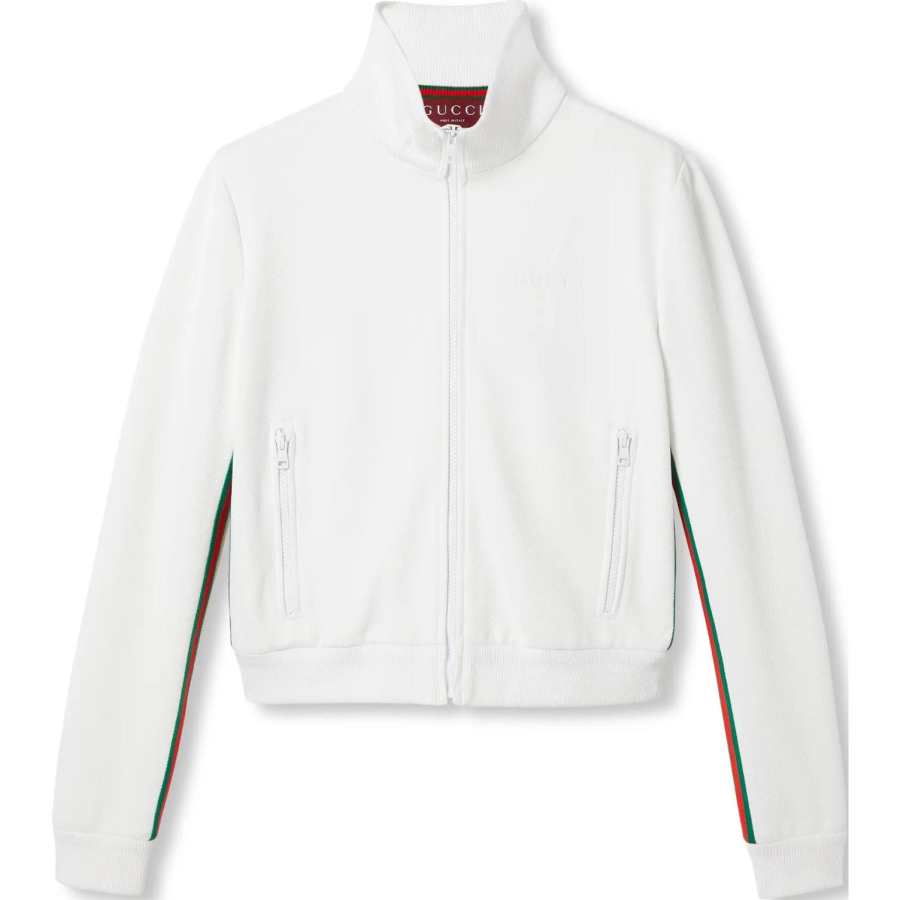 GUCCI GUCCI Jersey Drill Zip Up Jacket