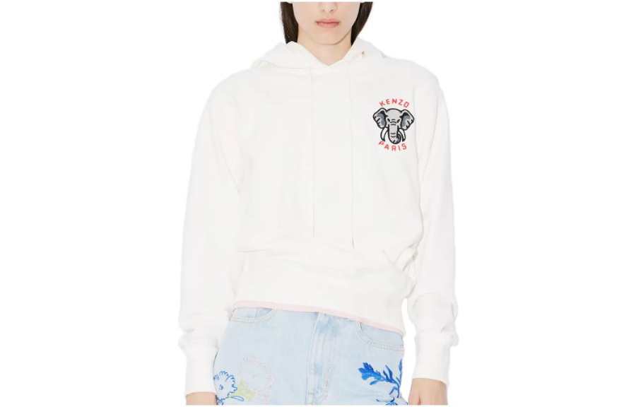 KENZO Sweatshirts Women's White Hooded Moderate Other