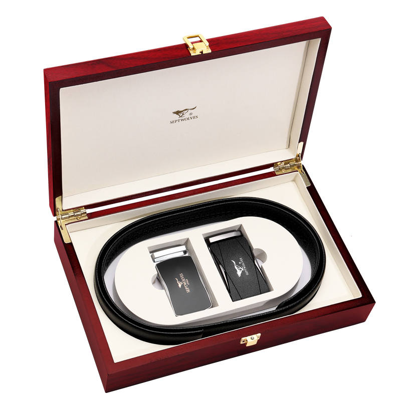 SEPTWOLVES SEPTWOLVES Cow Leather Belts Men's Width 3.5cm