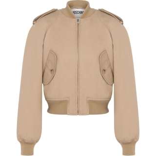 MOSCHINO Raglan sleeve Cropped Bomber Jacket