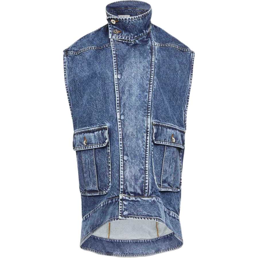 JW Anderson High neck Denim Gilet