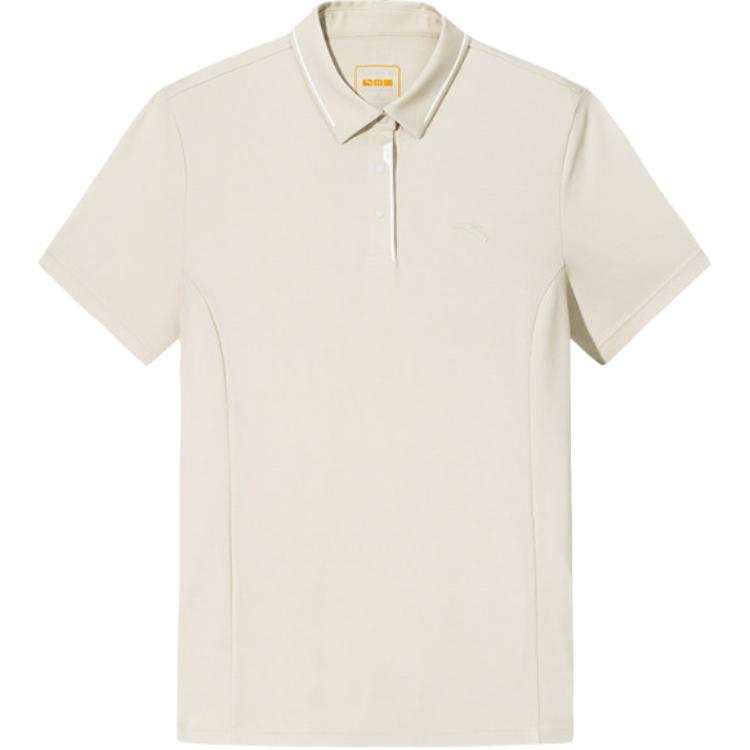 Anta Variety Training Collection Polo Shirt Women's Wheat Grain Gray