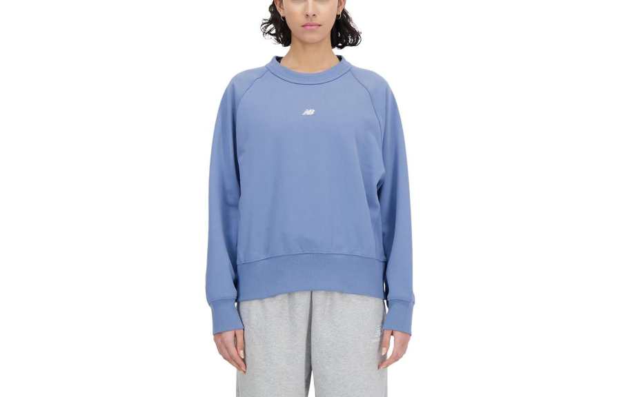 New Balance New Balance Athletics Remastered French Terry Sweatshirt Women's Aqua Silver Blue