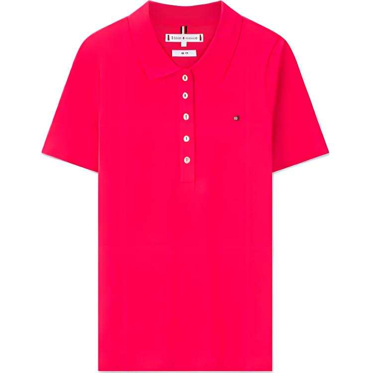 Tommy Hilfiger Polo Shirt Women's Dark Red