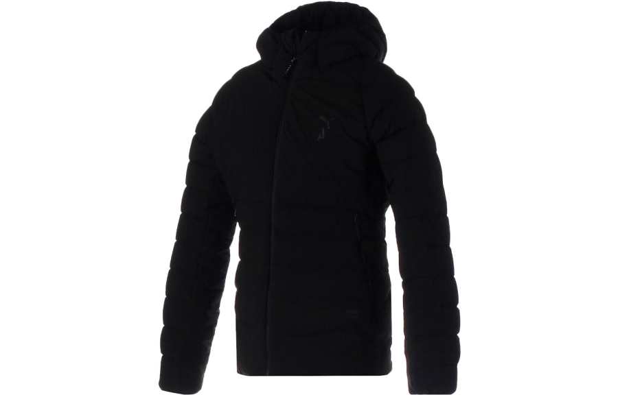 PUMA PUMA Down Jackets Women's Black Hooded Moderate Down Jacket