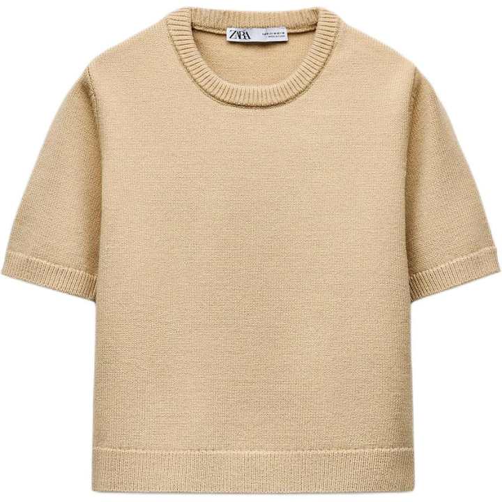ZARA ZARA Regular T Shirt Women's Beige