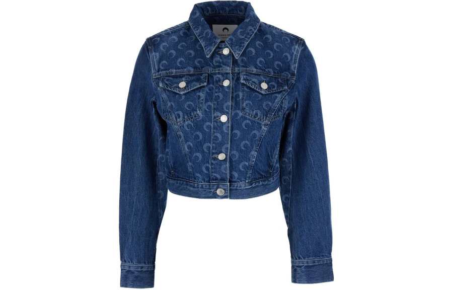 Marine Serre Marine Serre Deadstock Moonogram pattern Denim Jacket