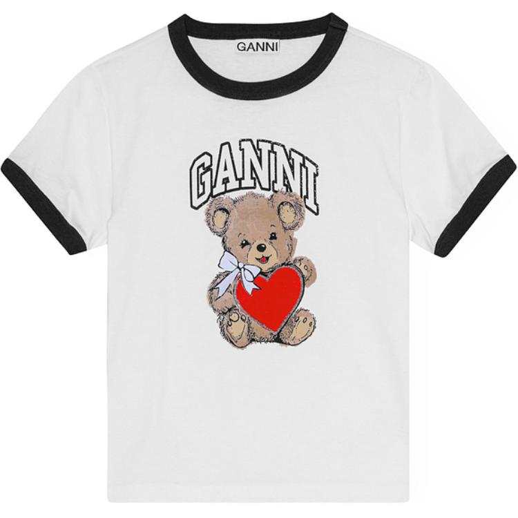 Ganni logo-print T-shirt