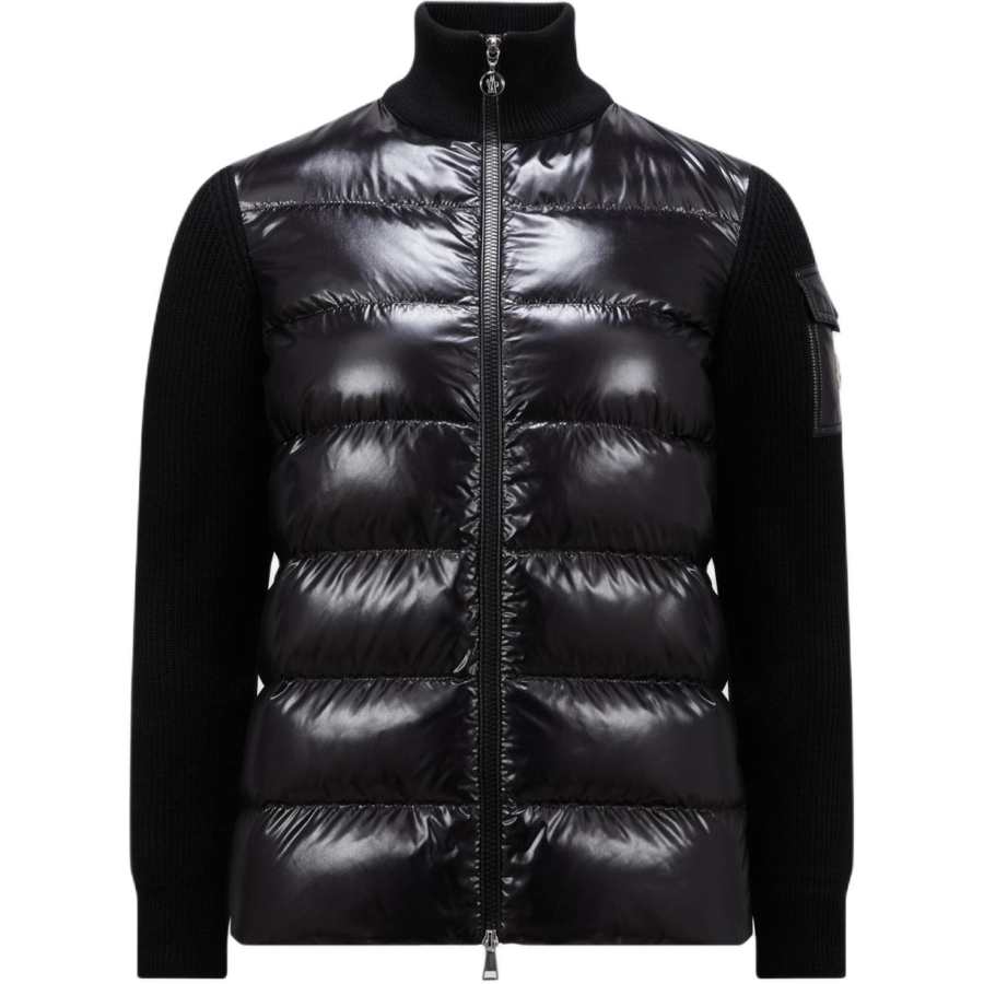 Moncler CARDIGAN Down Jacket Women's Black