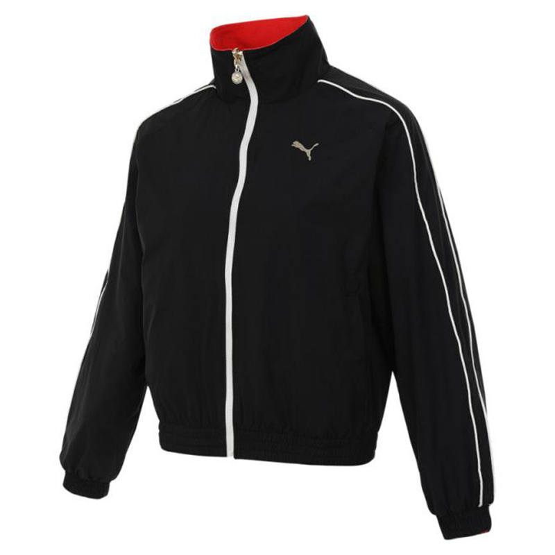 PUMA Jackets Women's Black Stand Collar Moderate Other