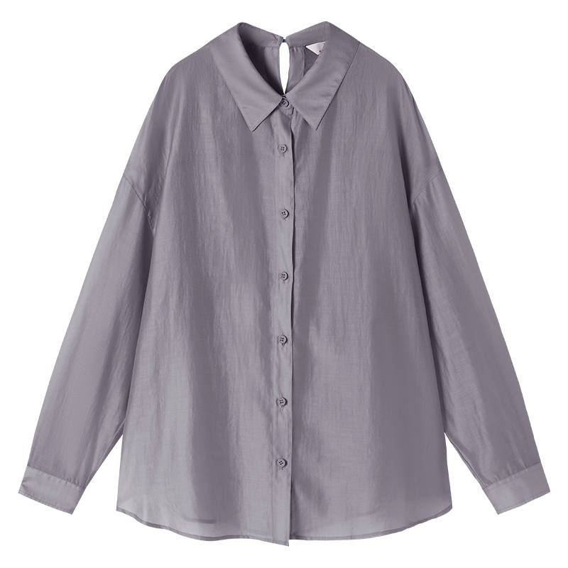 XIANGYING Shirts Women's Lapel Thin