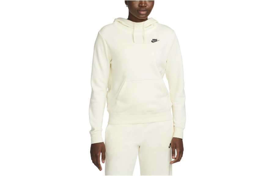 Nike Nike Sportswear Club Fleece Funnel Neck Hoodie Sweatshirt Women's Coconut Milk