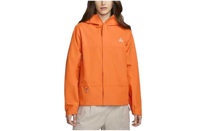 Nike Nike ACG Jackets Women's Orange Hooded Moderate Other