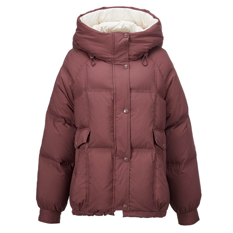 XIANGYING XIANGYING Down Jacket Women's Raffia Crimson