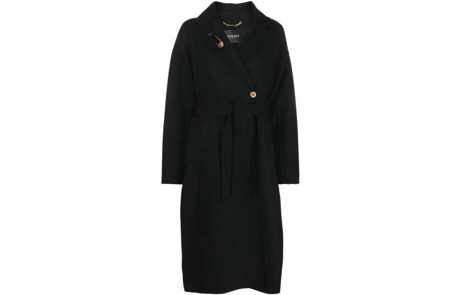 VERSACE VERSACE SS22 Coat Women's Black