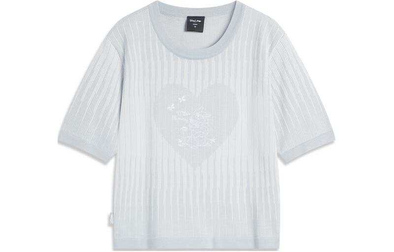 Li-Ning Li Ning Disney Shirt Women's Mist Gray Ivory Jacquard