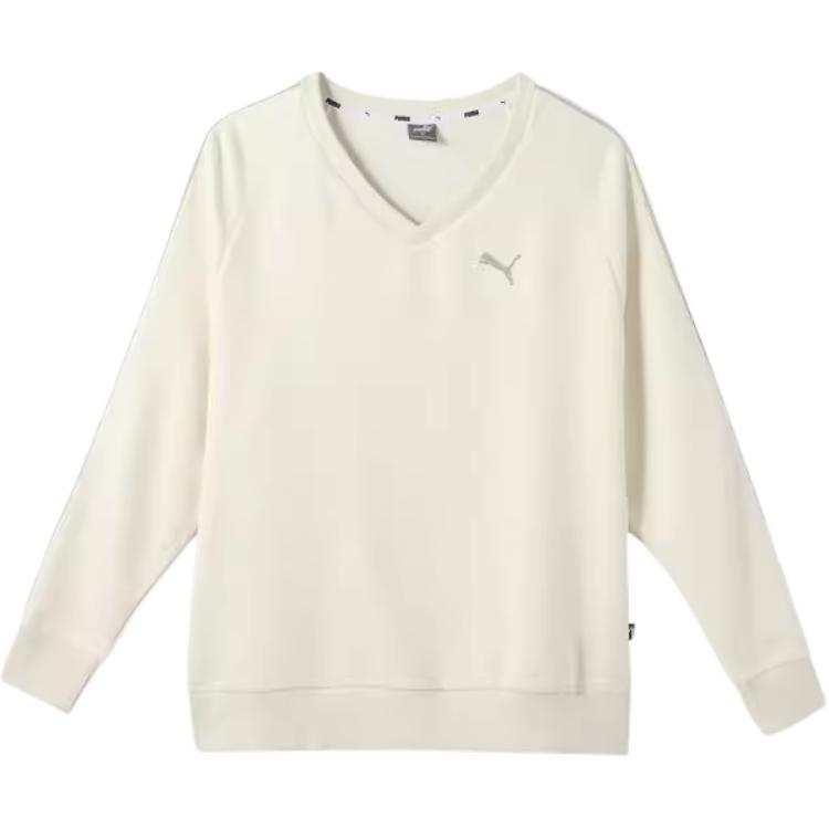 PUMA ESS V NECK CREW TR Sweatshirt Women's White