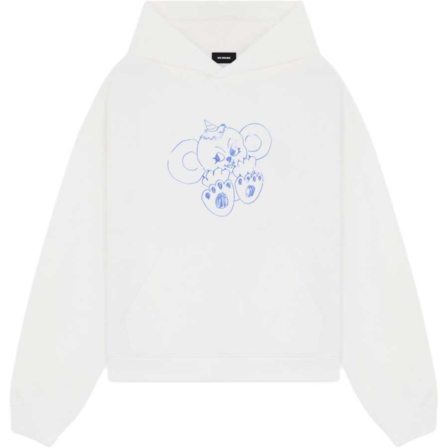 WE11DONE monster-print cotton hoodie