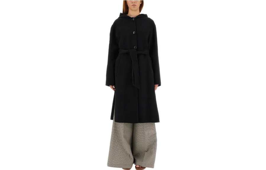 MARNI Duon Belted-Waist Hooded Coat