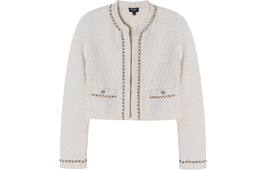 CHANEL 2024 Spring Summer New Arrivals Knitwear Women's Ecru