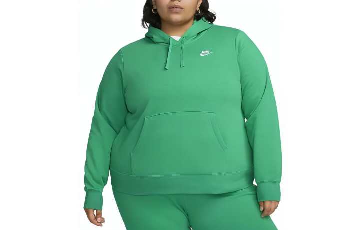 Nike Nike Sweatshirts Women's Stadium Green/White Hooded Moderate Plus Size
