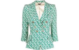 Elisabetta Franchi FW22 Business Suit Coat Women's Green