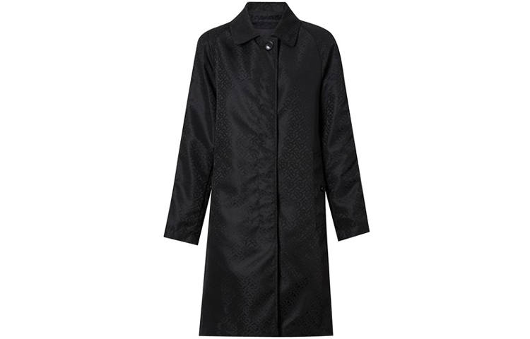 Burberry Coats Women's Black Lapel Moderate