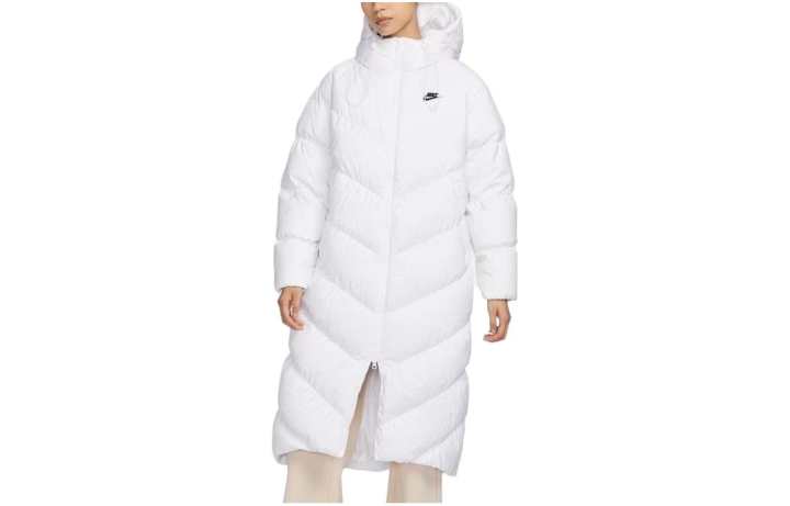 Nike Nike Down Jackets Women's White Hooded Moderate Other
