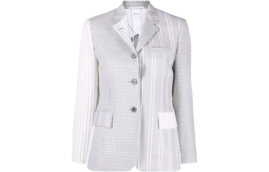 THOM BROWNE THOM BROWNE Patchwork Single Breasted Blazer