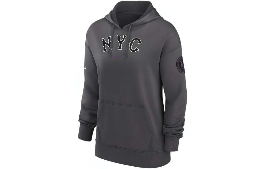 Nike Nike MLB Collaboration New York Mets Authentic Collection Sweatshirt New York Mets Women's Gray