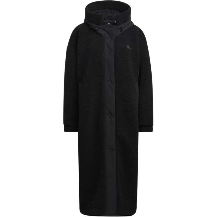 Adidas Adidas Coats Women's Black Hooded Moderate