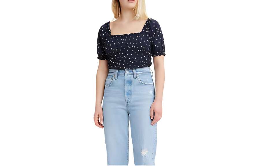 Levis Levis Shirts Women's Blue Square Collar Moderate Other