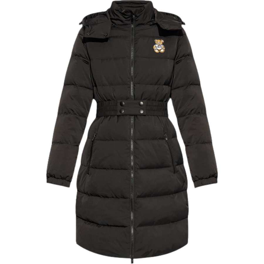 MOSCHINO MOSCHINO Teddy Bear Patch Zip Up Padded Jacket