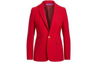 Ralph Lauren Collection SS23 Business Suit Coat Women's Red