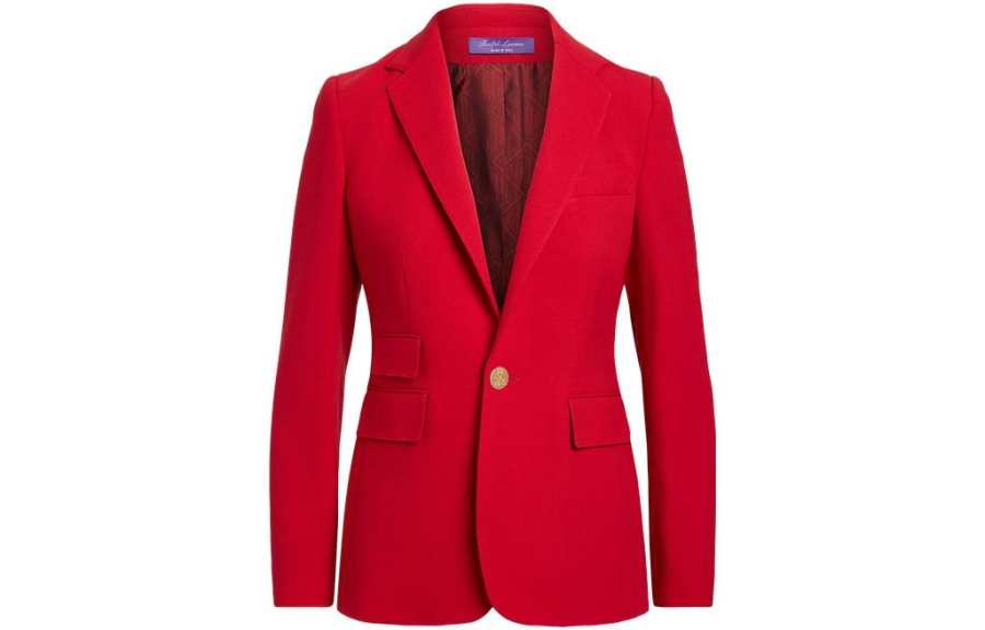 Ralph Lauren Collection SS23 Business Suit Coat Women's Red